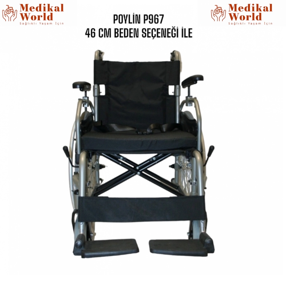 Poylin P967 Hafif Alüminyum Tekerlekli Sandalye